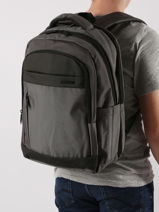 Business Rugzak David jones Grijs business PC045-vue-porte