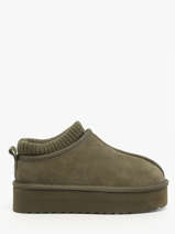 Enkellaarsjes Eggy Platform Colors of california Groen accessoires CYWPLA09