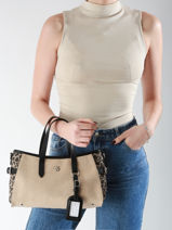 Handtas Leopard Vanessa wu Beige leopard MA0132M-vue-porte