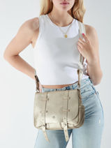 Cross Body Tas Vintage Leder Mila louise Zilver vintage 30172X-vue-porte