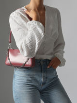 Baguette Tas Suave Leder Lancaster Roze suave even 14-vue-porte