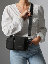 Cross Body Tas Basic Pocket Lancaster Zwart basic pocket 91-vue-porte