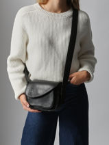 Cross Body Tas Heritage Leder Biba Zwart heritage BLT1L-vue-porte