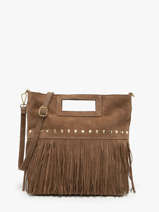 Cross Body Tas Velvet Milano Bruin velvet VE25091