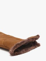 Handschoenen Isotoner Bruin women gloves 85159-vue-porte