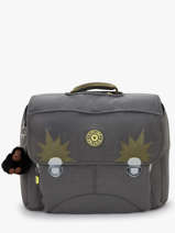 Boekentas 2 Compartimenten Kipling Grijs back to school / pbg PBG21092