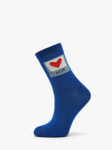 Sokken Pieces Blauw socks women 17162495