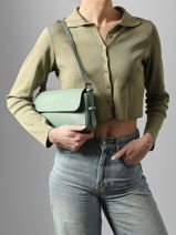 Sac Port� �paule Caviar Leder Milano Groen caviar CA25111-vue-porte