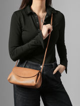 Cross Body Tas Leather Leder Biba Bruin leather ISE1L-vue-porte
