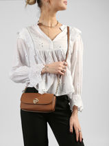 Cross Body Tas Nolita Leder Michael kors Bruin nolita S6GY5C5L-vue-porte