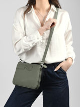 Cross Body Tas Milano Leder Nathan baume Groen n city 3-vue-porte
