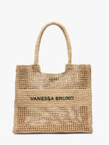 Schoudertas Cabas Raphia Raphia Vanessa bruno Beige cabas raphia 60V40892
