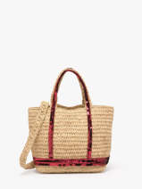 Cross Body Tas Baby Cabas Raffia Pailletten Vanessa bruno Beige cabas raphia 64V40410