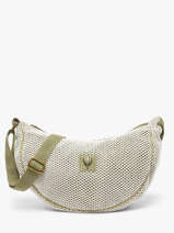 Cross Body Tas Resille Katoen Le voyage en panier Groen resille PM943