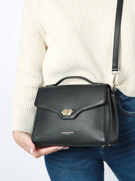 Cross Body Tas Milano Cosmos Leder Lancaster Zwart milano cosmos 55 ander zicht 1