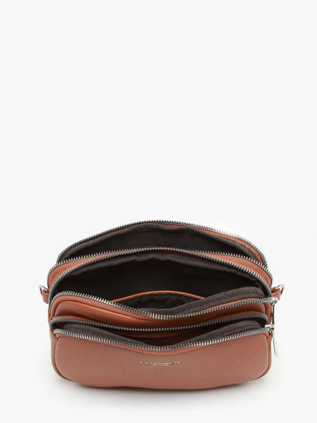 Cross Body Tas Grained Miniprix Bruin grained F6993 ander zicht 3