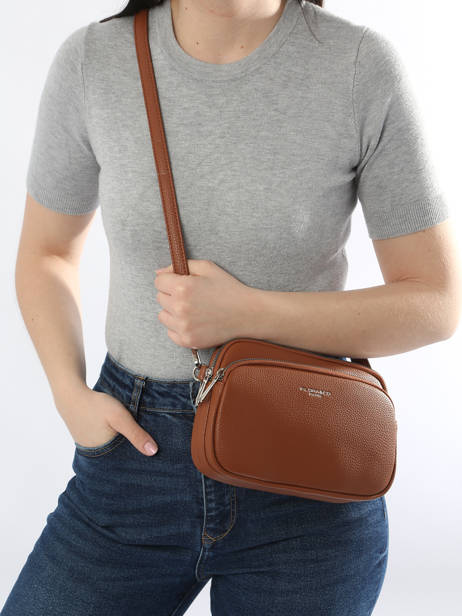 Cross Body Tas Grained Miniprix Bruin grained F6993 ander zicht 1