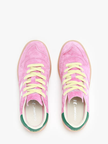 Sneakers Goal Uit Leder Coolway Roze women 7603146 ander zicht 2