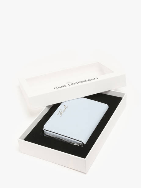 Portefeuille Leder Karl lagerfeld Blauw k signature A1W32105 ander zicht 1