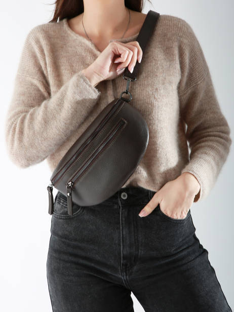 Heuptasje Caviar Leder Milano Bruin caviar CA23111 ander zicht 1