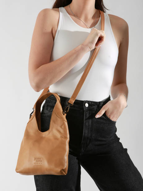 Cross Body Tas Cow Leder Basilic pepper Bruin cow BCOW2S ander zicht 1