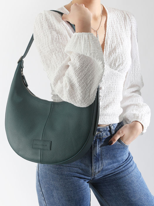 Longchamp Essential cuir Blauw