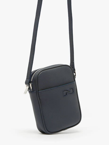 Cross Body Tas N City Leder Nathan baume Blauw n city 5 ander zicht 2