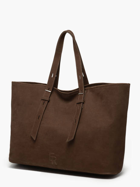 Handtas Cavalier Nubuck Leder Etrier Bruin cavalier nubuck ECAN127M ander zicht 2