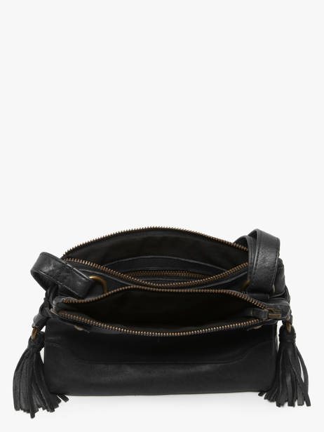 Cross Body Tas Cow Leder Basilic pepper Zwart cow BCOW82 ander zicht 2