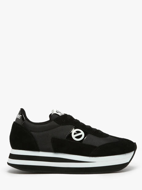 Sneakers Met Platformzool Flex M Jogger Uit Leder No name Zwart accessoires IMN60415