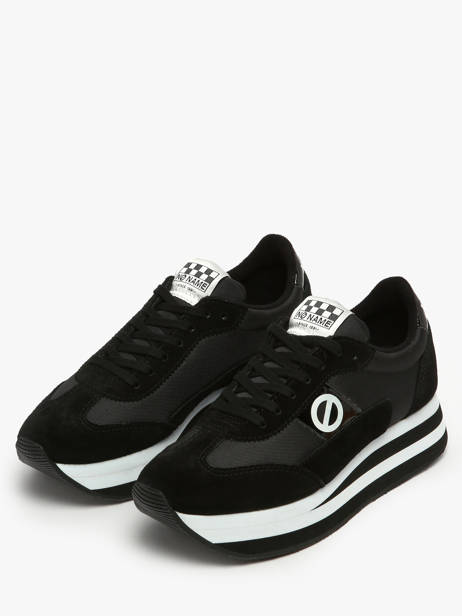 Sneakers Met Platformzool Flex M Jogger Uit Leder No name Zwart accessoires IMN60415 ander zicht 1