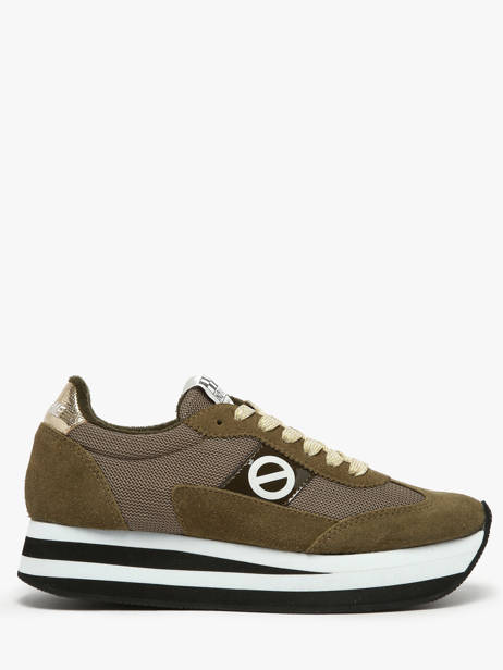 Sneakers Met Platformzool Flex M Jogger Uit Leder No name Groen accessoires IMKNITAY