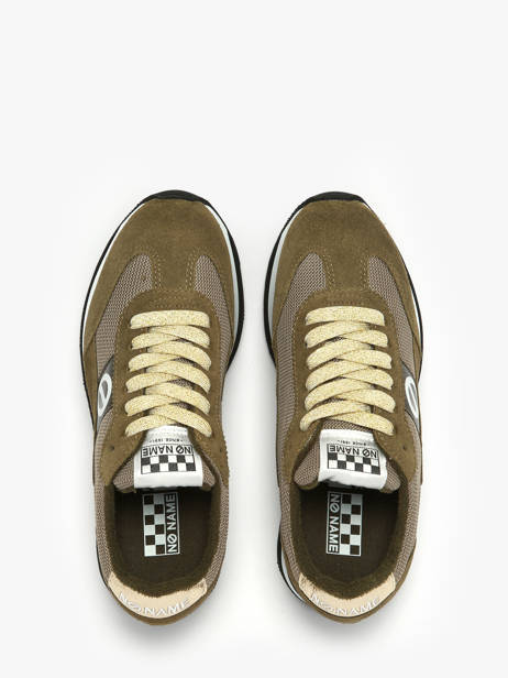 Sneakers Met Platformzool Flex M Jogger Uit Leder No name Groen accessoires IMKNITAY ander zicht 3