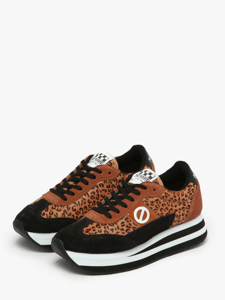 Sneakers Met Platformzool Flex M Jogger Uit Leder No name Bruin accessoires IMHP01KC ander zicht 1