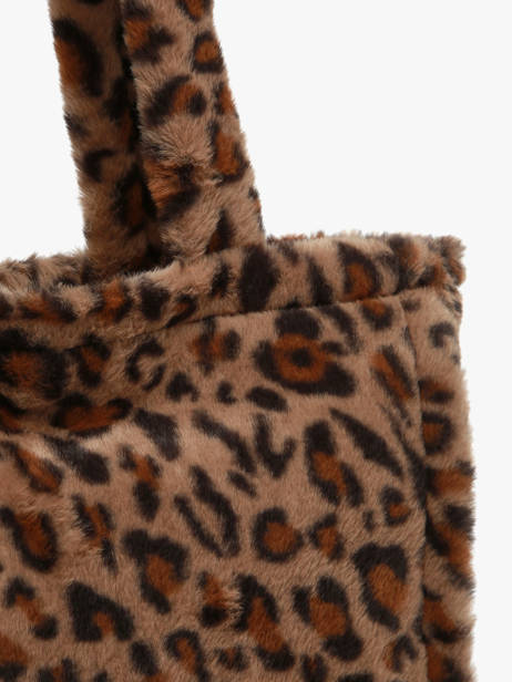 Schoudertas A4 Formaat Fur David jones Bruin fur CM7878 ander zicht 2