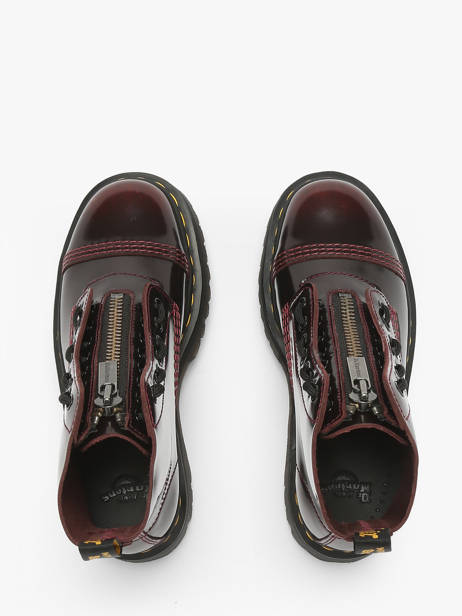Enkellaarsjes Sinclair Uit Leder Dr martens Rood accessoires 25233600 ander zicht 3