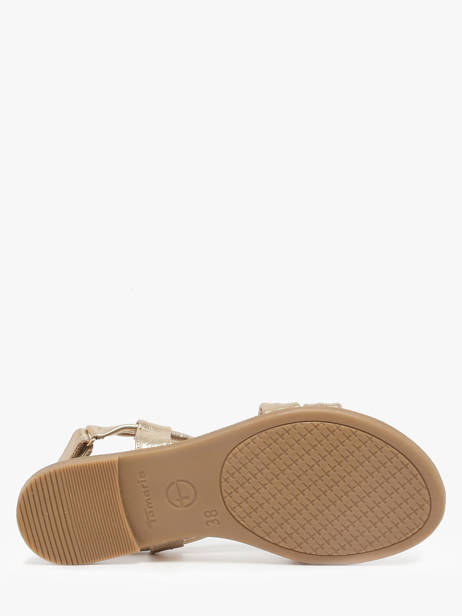 Sandalen Uit Leder Tamaris Goud accessoires 44 ander zicht 4