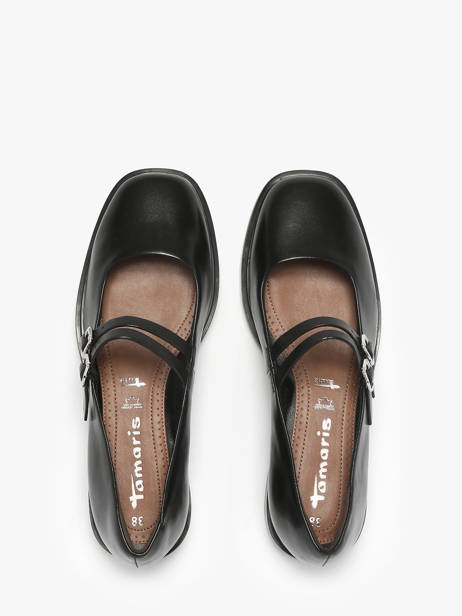 Ballerinas Met Riempjes Uit Leder Tamaris Zwart accessoires 45 ander zicht 3