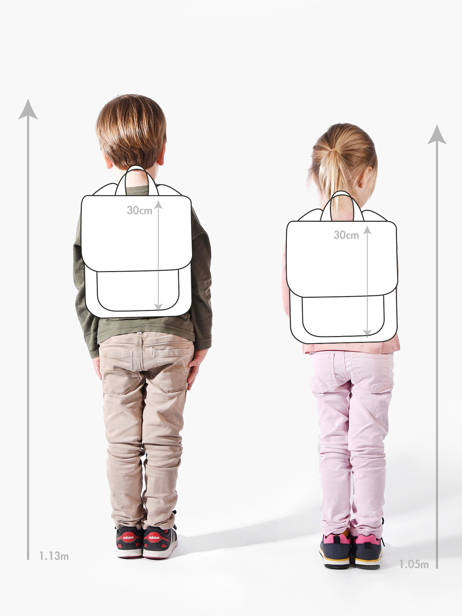 Rugzak 1 Compartiment Hindbag Veelkleurig kids collection ROMY ander zicht 1