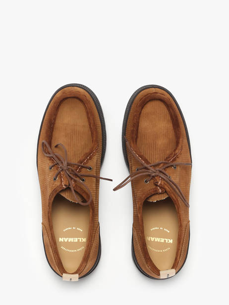 Derby Veterschoenen Uit Leder Kleman Bruin men MAJORV ander zicht 4