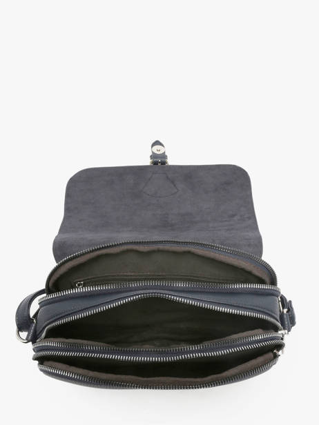 Cross Body Tas Grained Miniprix Blauw grained F3601 ander zicht 2