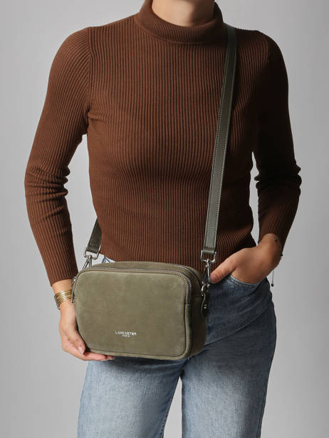 Cross Body Tas Suede Leder Lancaster Groen suede 65 ander zicht 1