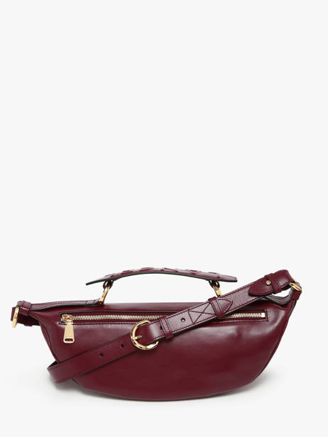 Cross Body Tas S Origami Leder Lancel Violet origami A12527 ander zicht 3