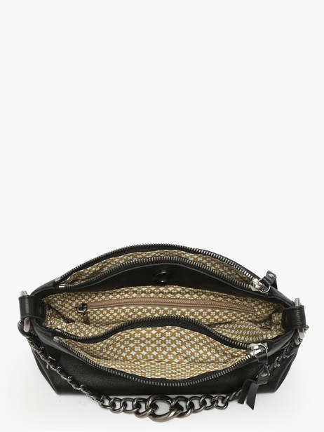 Cross Body Tas Vintage Leder Mila louise Zwart vintage 3864C ander zicht 3