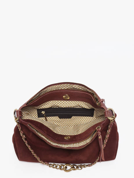 Cross Body Tas Vintage Leder Mila louise Beige vintage 3822VC ander zicht 3