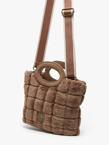 Schoudertas Quadri Le voyage en panier Bruin quadri AHP271 ander zicht 2