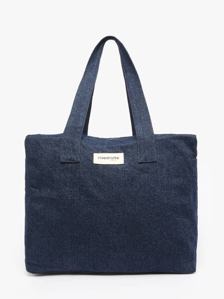 Schoudertas A4 Célestins Gerecycleerd Katoen Rivedroite Blauw timeless CELESTIM