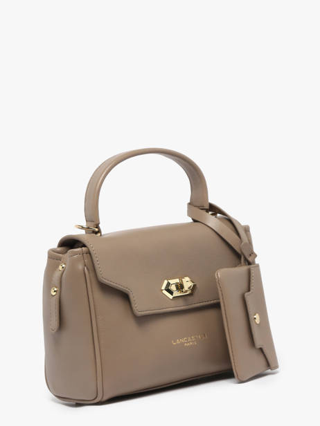 Cross Body Tas Mademoiselle Grace Leder Lancaster Beige mademoiselle grace 101 ander zicht 2