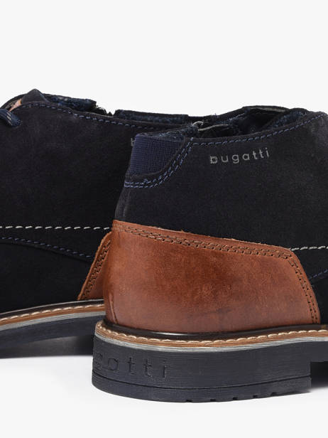 Enkellaarzen Uit Leder Bugatti Blauw men 14004100 ander zicht 2