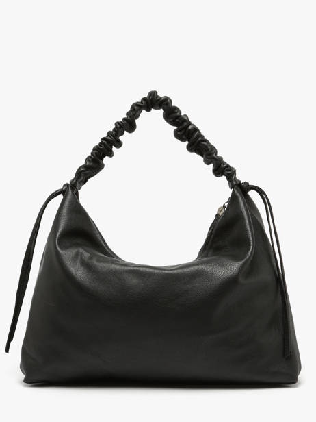 Schoudertas Leather Leder Biba Zwart leather KIB1L ander zicht 3